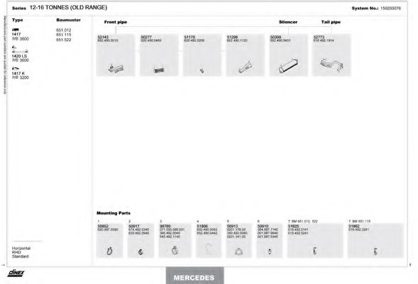 DINEX 150200076 Exhaust System